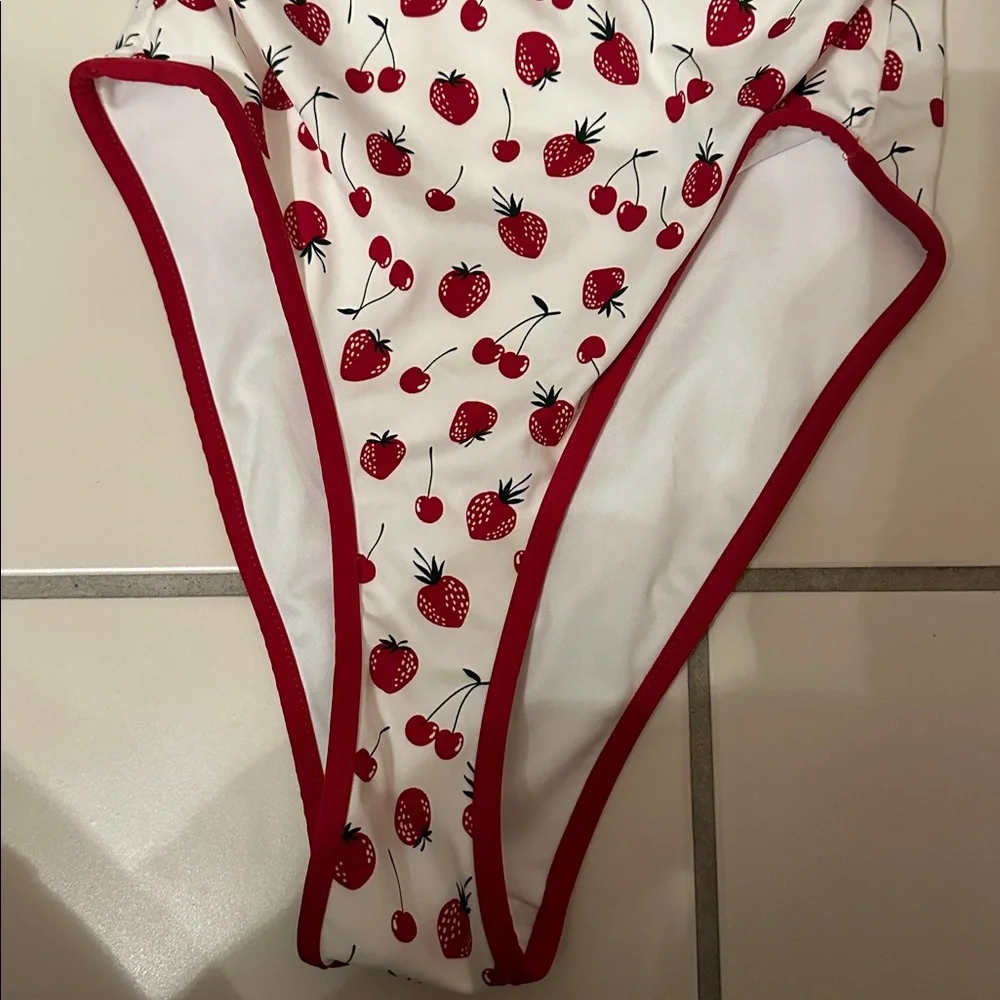 PINK by Frankie’s Bikini’s Fruit Print One-Piece Swimsuit
